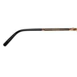 Montblanc Gold Tone/Black MB512S Aviator Sunglasses