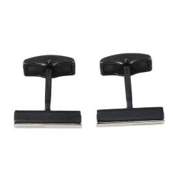 مملوكة مسبقًا Montblanc Iconic Black PVD Steel Cufflinks