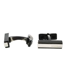 مملوكة مسبقًا Montblanc Iconic Black PVD Steel Cufflinks