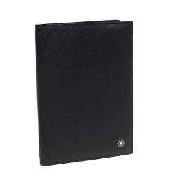 مملوكة مسبقًا Montblanc Black Leather Passport Holder