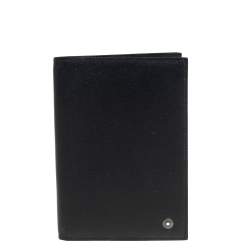 مملوكة مسبقًا Montblanc Black Leather Passport Holder