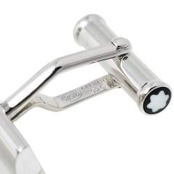 مملوكة مسبقًا Montblanc Contemporary Sterling Silver Rectangular Star Cut Cufflinks