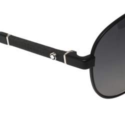 Montblanc Black/Grey MB645S Aviator Sunglasses