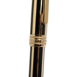 Pre Owned Montblanc Meisterstuck Solitaire Gold & Black Ballpoint Pen