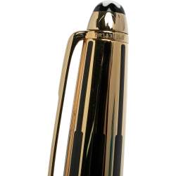 Pre Owned Montblanc Meisterstuck Solitaire Gold & Black Ballpoint Pen