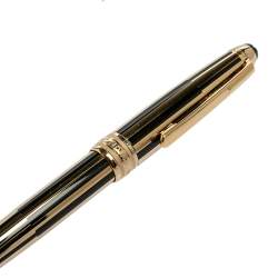 Pre Owned Montblanc Meisterstuck Solitaire Gold & Black Ballpoint Pen
