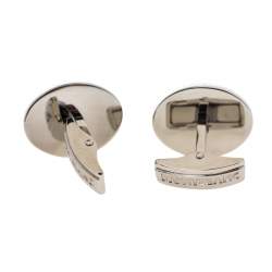 مملوكة مسبقًا Montblanc Steel JFK Edition Oval Cuff Links