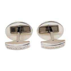 مملوكة مسبقًا Montblanc Steel JFK Edition Oval Cuff Links