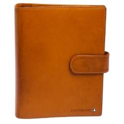 Pre Owned Montblanc Tan Leather Agenda Cover