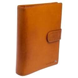 Pre Owned Montblanc Tan Leather Agenda Cover
