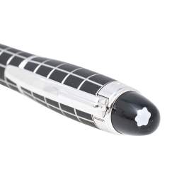 مملوكة مسبقًا Montblanc Starwalker Black Rubber Grid Silver Tone Fineliner Pen