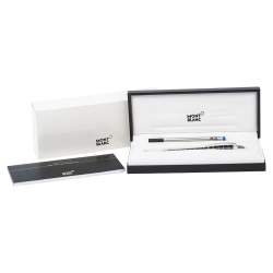 مملوكة مسبقًا Montblanc Starwalker Black Rubber Grid Silver Tone Fineliner Pen