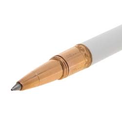 مملوكة مسبقًا Montblanc Tribute White Lacquer Rose Gold Tone Rollerball Pen