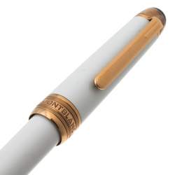مملوكة مسبقًا Montblanc Tribute White Lacquer Rose Gold Tone Rollerball Pen