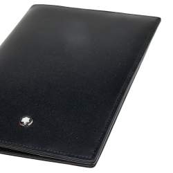 مملوكة مسبقًا Montblanc Black Leather Passport Holder
