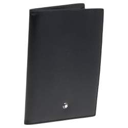 مملوكة مسبقًا Montblanc Black Leather Passport Holder