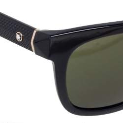 Montblanc Black MB652S Square Sunglasses