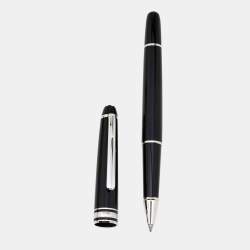Pre Owned Montblanc Meisterstück Palladium Plated Black Resin Rollerball Pen