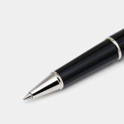 Pre Owned Montblanc Meisterstück Palladium Plated Black Resin Rollerball Pen