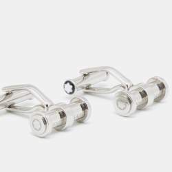 Pre Owned Montblanc Silver Tone Meisterstück Bar Cufflinks