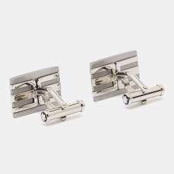 Montblanc Meisterstuck Stainless Steel & Tantalum Rectangular Cufflinks