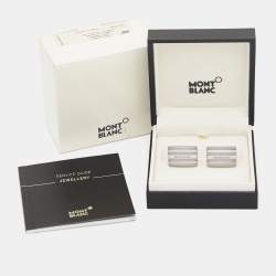 Montblanc Meisterstuck Stainless Steel & Tantalum Rectangular Cufflinks