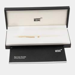 Montblanc PIX White Resin Gold Tone Ballpoint Pen