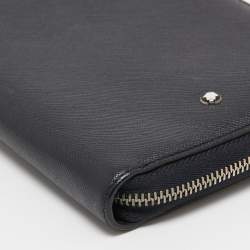 Montblanc Black Leather Zip Around Agenda Organizer