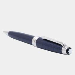 Montblanc Meisterstuck Blue Hour Solitaire Midsize Blue Lacquer Platinum Coated Ballpoint Pen Montblanc The Luxury Closet