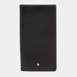 Montblanc Black Leather Meisterstück  Cheque Holder