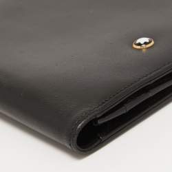 Montblanc Black Leather Meisterstück  Cheque Holder