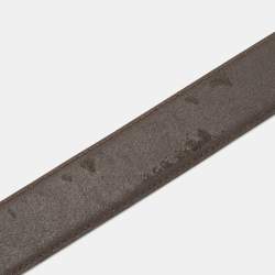 Montblanc Black/Brown Leather Buckle Belt 95CM
