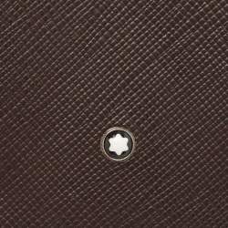 Montblanc Brown Leather Luggage Name Tag