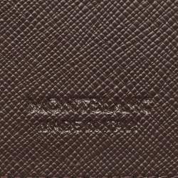 Montblanc Brown Leather Luggage Name Tag