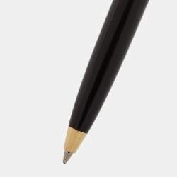 Montblanc Meisterstuck Black Resin Gold Tone Small Ballpoint Pen