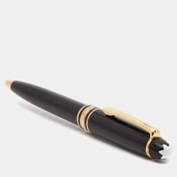 Montblanc Meisterstuck Black Resin Gold Tone Small Ballpoint Pen