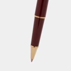 Montblanc Meisterstuck Burgundy Resin Gold Tone Rollerball Pen
