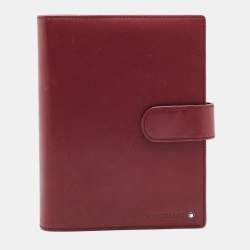 Montblanc Burgundy Leather Meisterstuck Agenda Cover