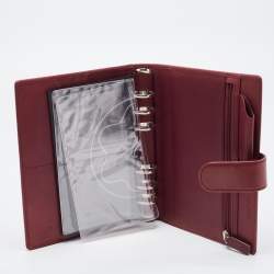 Montblanc Burgundy Leather Meisterstuck Agenda Cover