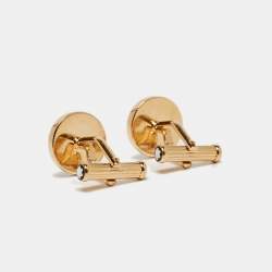 Montblanc Mother of Pearl Gold Tone Cufflinks