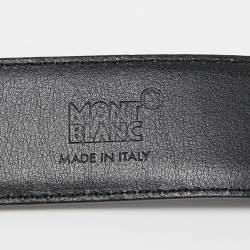 Montblanc Grey Ombre Leather Cut to Size Buckle Belt