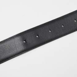 Montblanc Grey Ombre Leather Cut to Size Buckle Belt