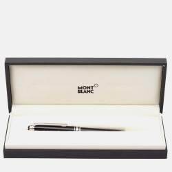 Pre Owned Montblanc Montblanc Meisterstück UNICEF Resin Silver Tone Black Ballpoint Pen