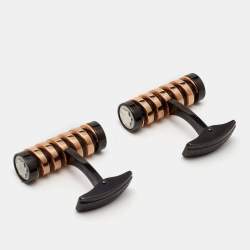 Montblanc Spiral Stainless Steel Two Tone Cufflinks
