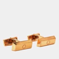 Montblanc Gold Tone Stainless Steel Cufflinks
