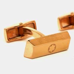 Montblanc Gold Tone Stainless Steel Cufflinks