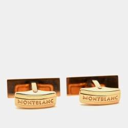 Montblanc Gold Tone Stainless Steel Cufflinks
