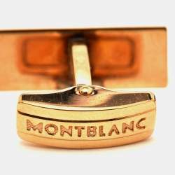 Montblanc Gold Tone Stainless Steel Cufflinks