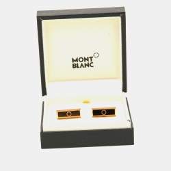 Montblanc Gold Tone Stainless Steel Cufflinks