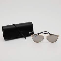 Montblanc Brown MB702S Aviator Sunglasses